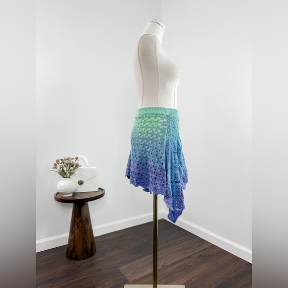 The Attico Pointelle Cotton Miniskirt - Picture 5 of 9